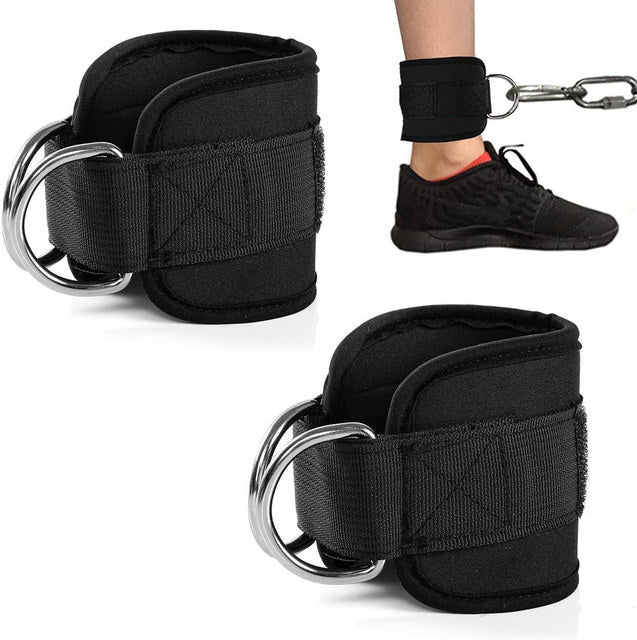 Cable machine ankle strap